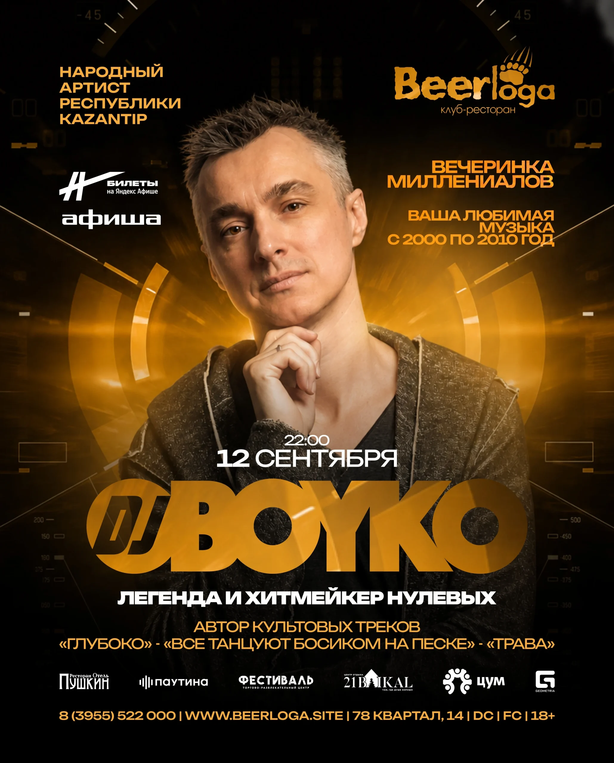 Ангарск, Ресторан BEERloga, Легенды нулевых, Клубная Музыка 2000-х